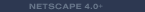 Netscape 4.0 or higher